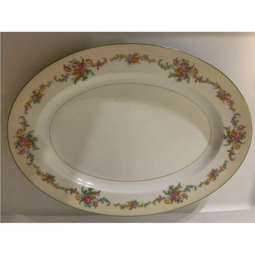 Noritake Cream Floral‎ Oval Platter